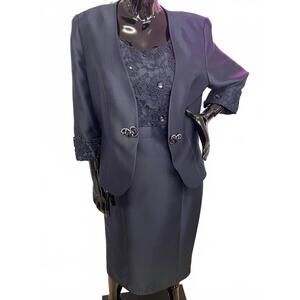 NEW TALLY TAYLOR women's jacket dress in navy